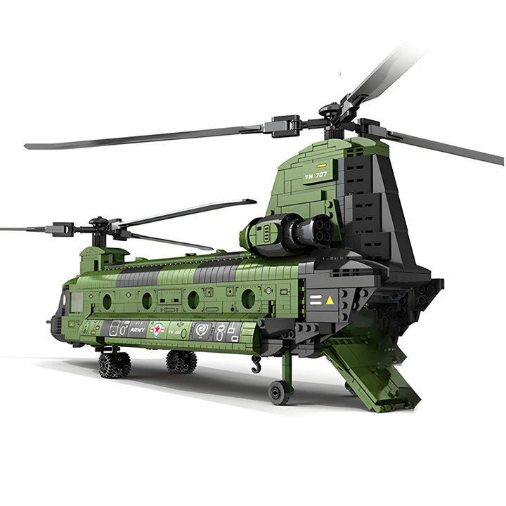 CH-47 Transport Helicopter assembled