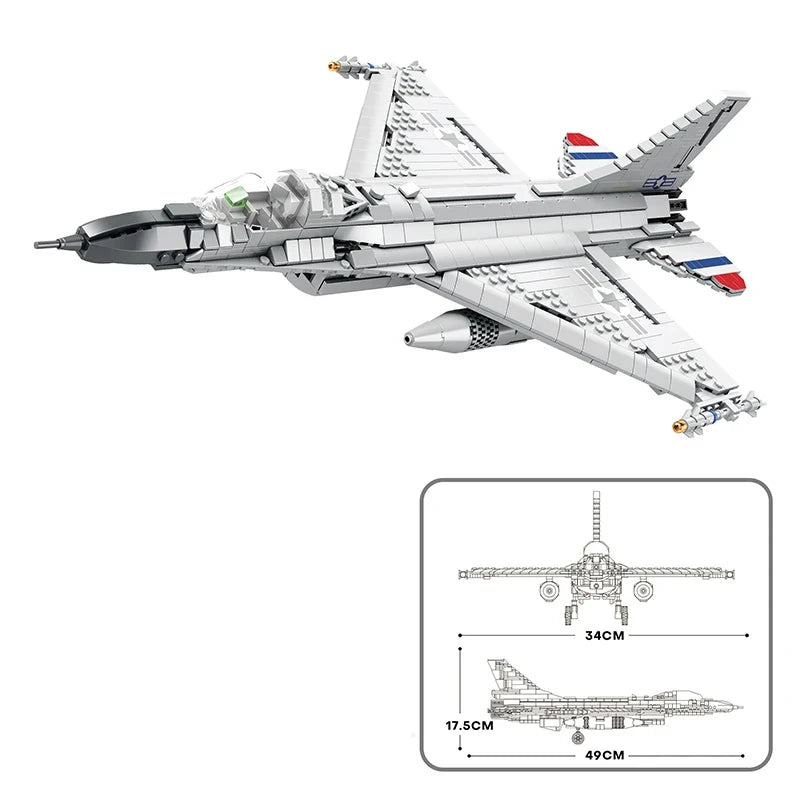 F-16 Fighter Jet | 1462pcs