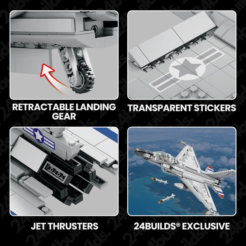 F-16 Fighter Jet | 1462pcs